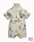 Wild Fun: Animal Print Collared Romper 73821